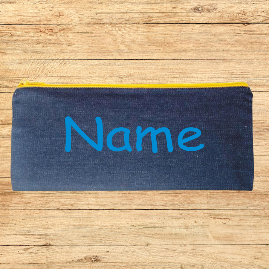 Blue Personalised Pencil Case