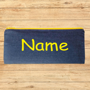 Yellow Personalised Pencil Case