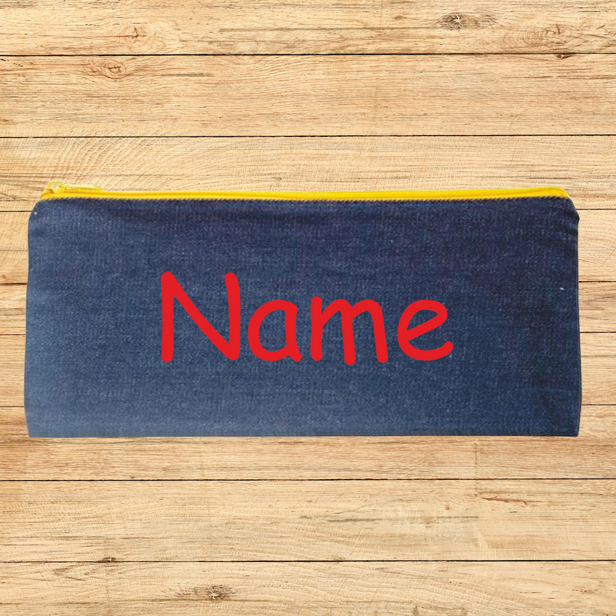 Red Personalised Pencil Case