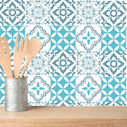 Blue Tile Wall Stickers