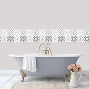 Grey Tile Wall Stickers