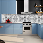 Dark Grey Tile Wall Stickers