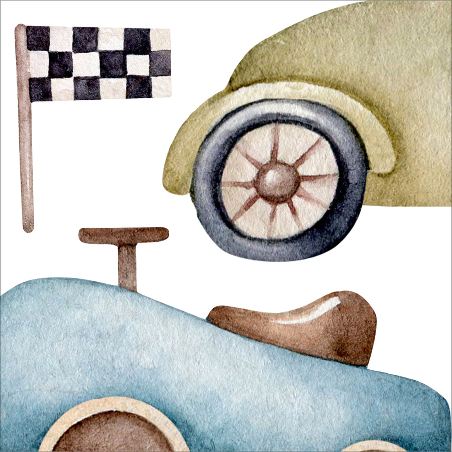 Vintage Car Wall Stickers