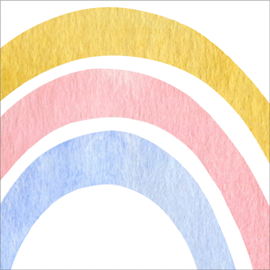 Water-Coloured Rainbows Wall Stickers