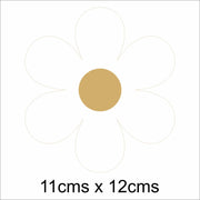 Cute Gold Daisies Wall Stickers