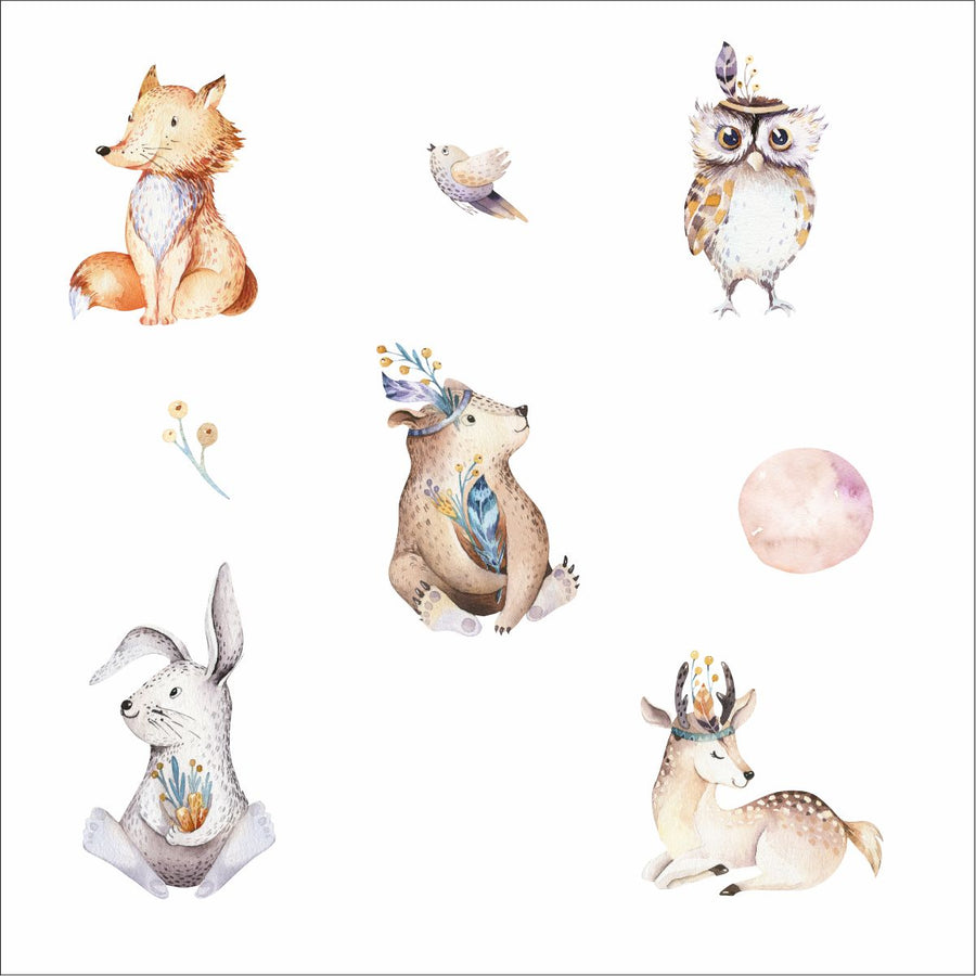 Woodland Animals Wall Stickers