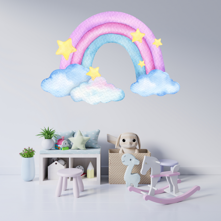 Watercolour Rainbow Wall Sticker