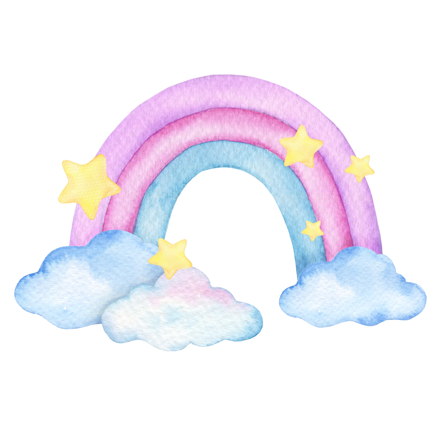 Watercolour Rainbow Wall Sticker