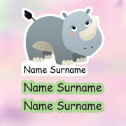 In the jungle Tub Label