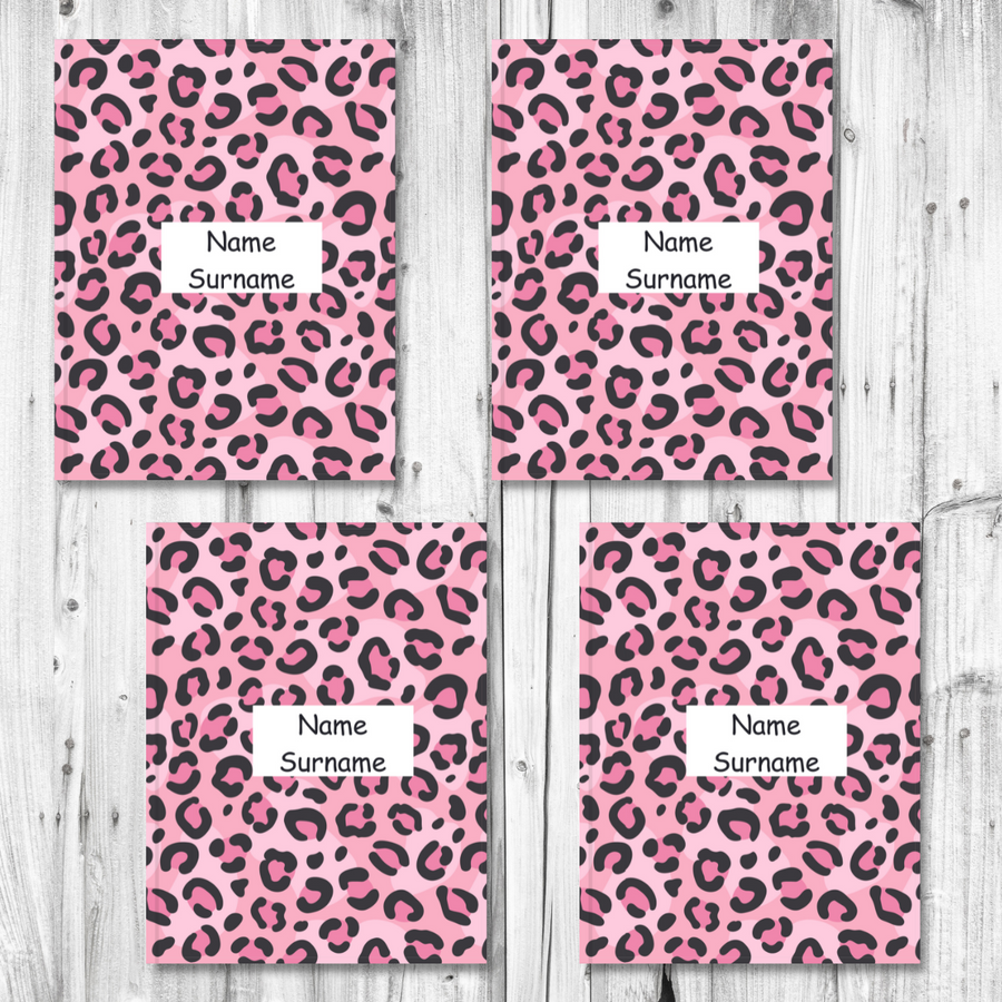 Pink Leopard Print Book Cover