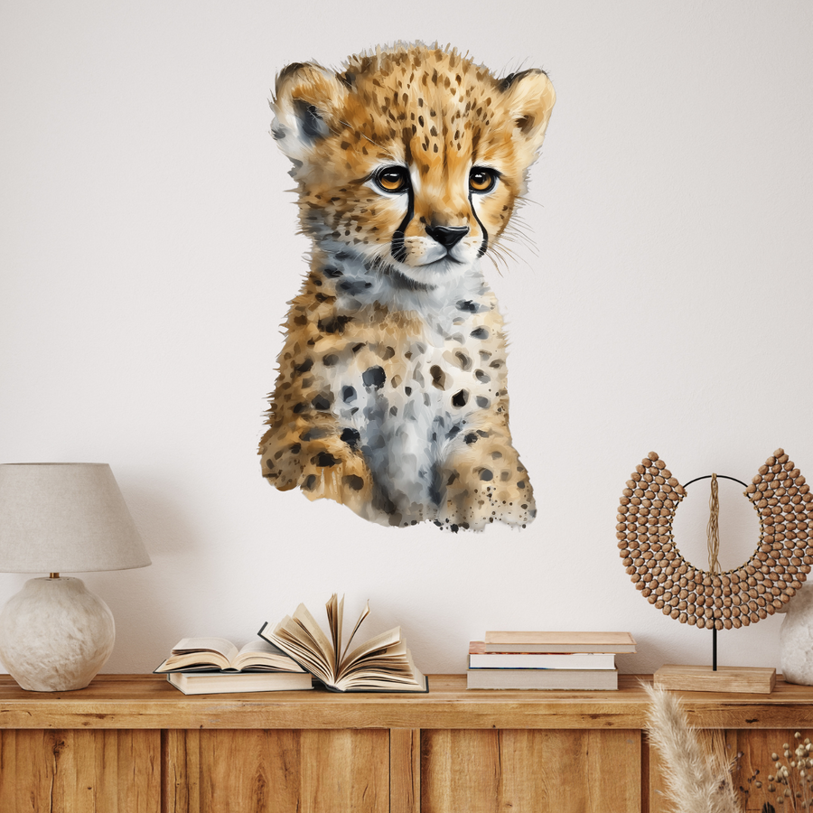 Watercolour Cheetah Wall Stickers
