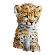 Watercolour Cheetah Wall Stickers