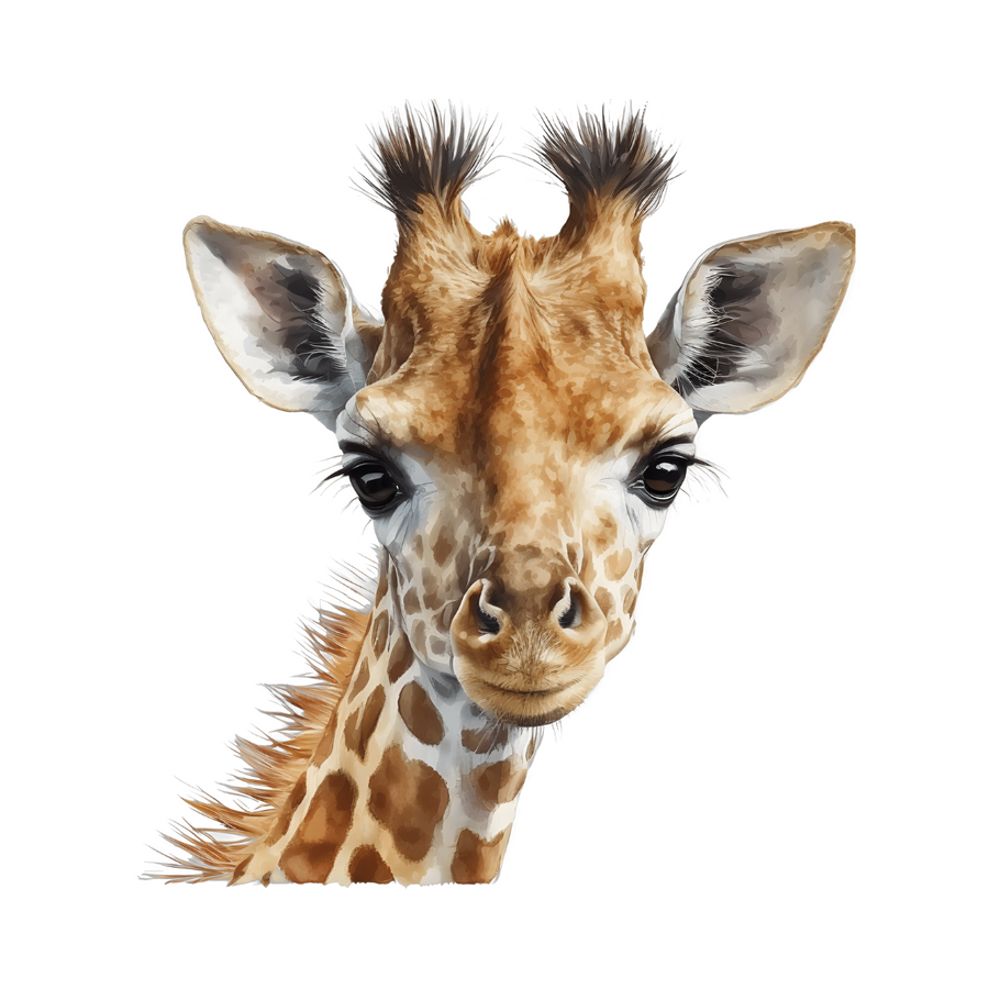 Watercolour Giraffe Wall Stickers