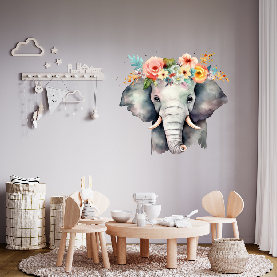 Artistic Elephant Wall Stickers