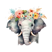 Artistic Elephant Wall Stickers
