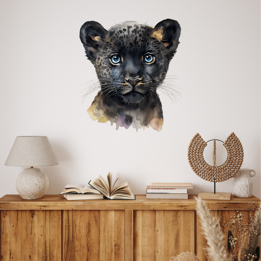 Watercolour Puma Wall Stickers