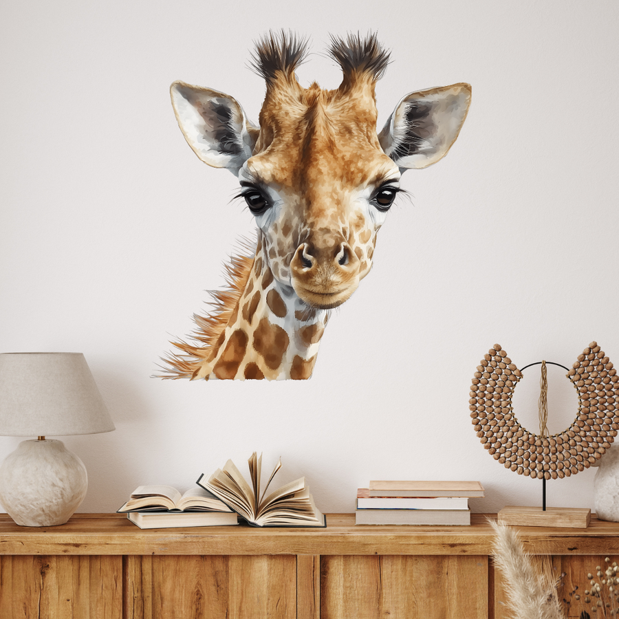 Watercolour Giraffe Wall Stickers