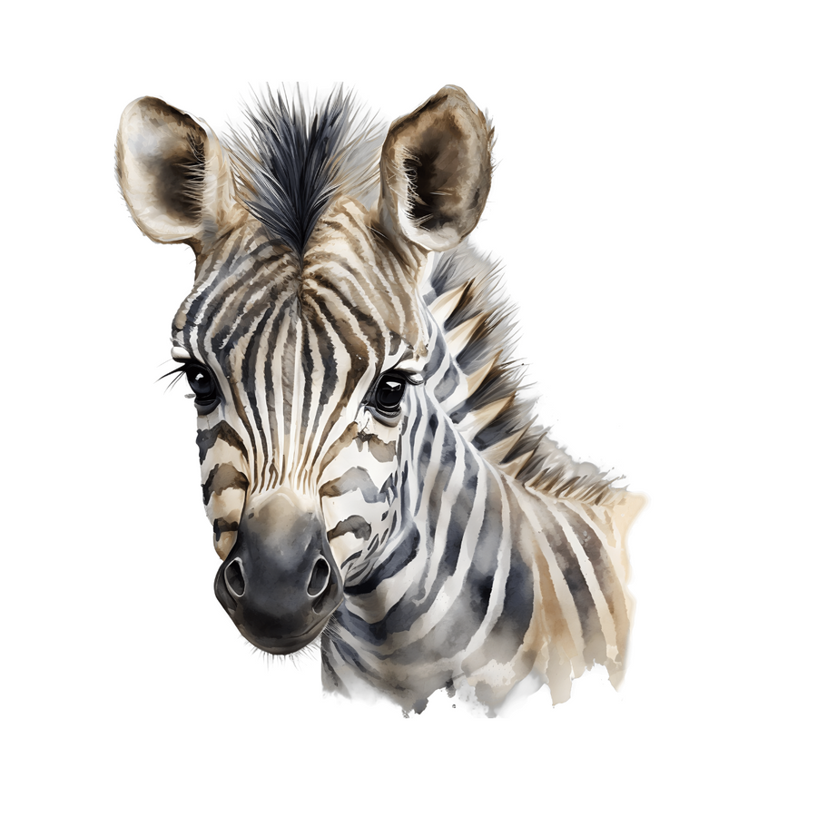 Watercolour Zebra Wall Stickers