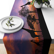 Giraffe Sunset PVC Runner