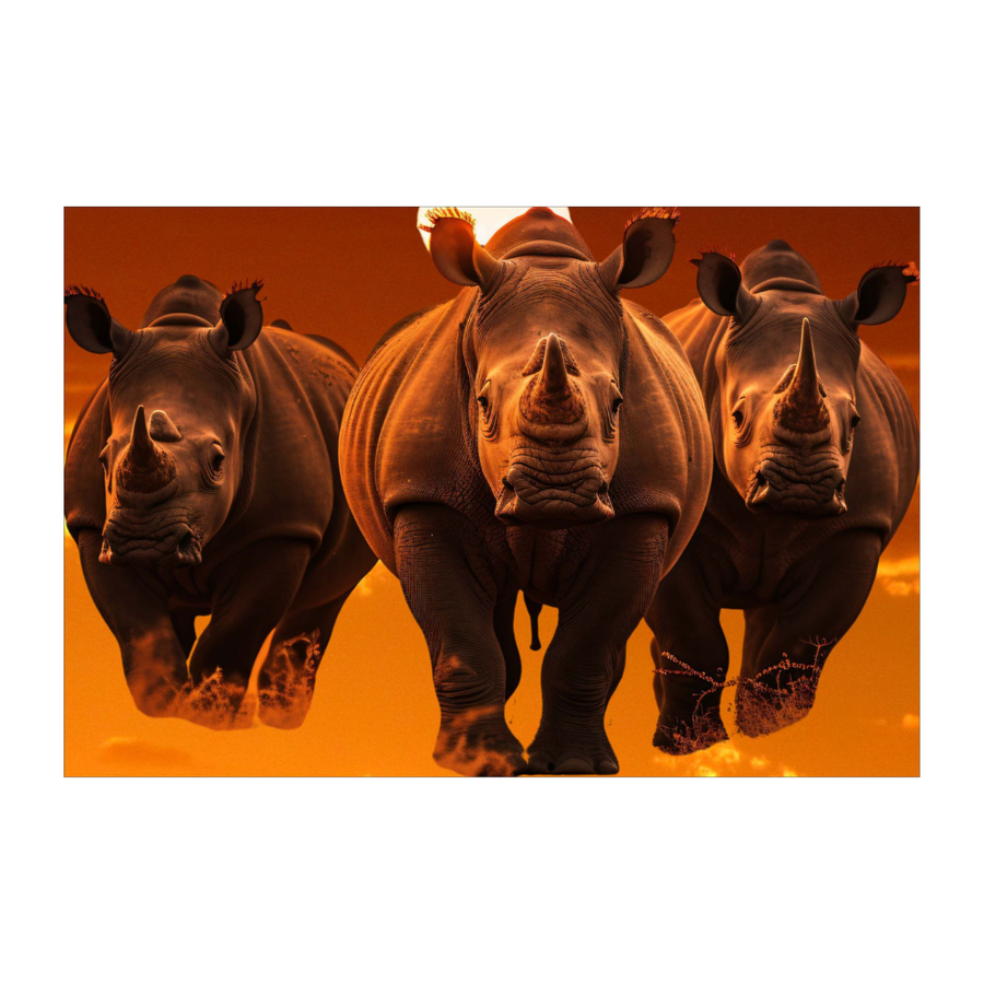 Rhino Sunset Placemats