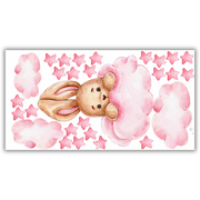 Pink Bunny Wall Sticker