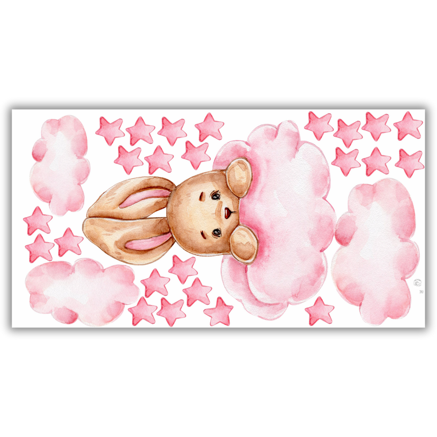 Pink Bunny Wall Sticker