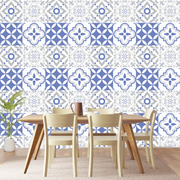 Blue and Grey Tile Stickers