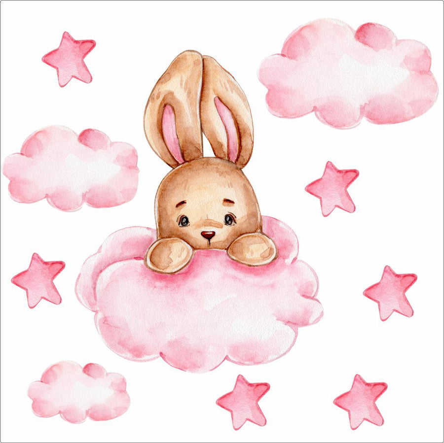 Pink Bunny Wall Sticker