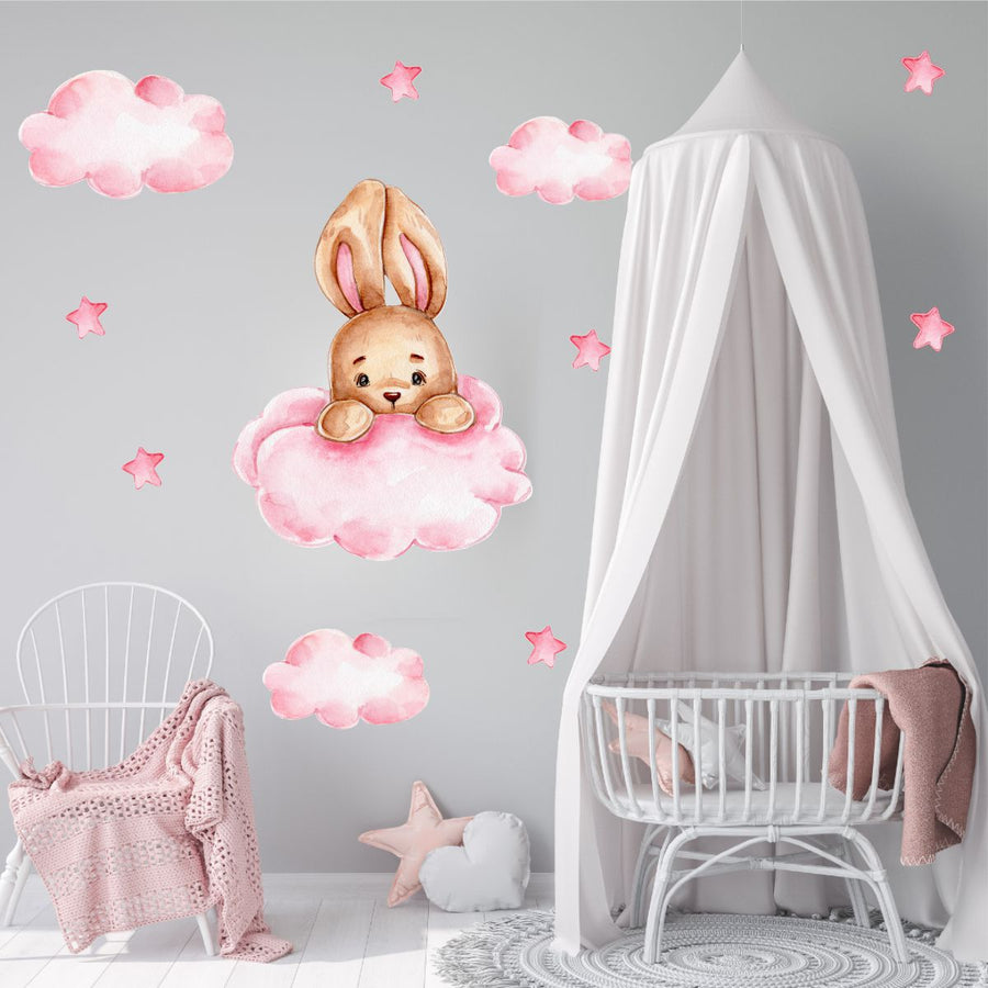 Pink Bunny Wall Sticker