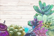 Whitewash Wood Succulants Placemats