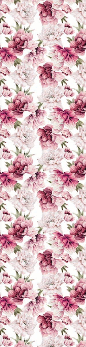 Bright Pink Peonies Runner