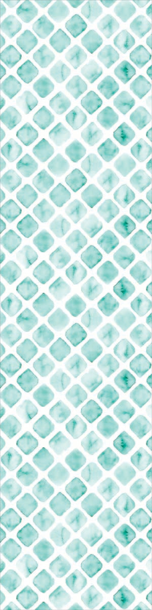 Green Watercolour Runner