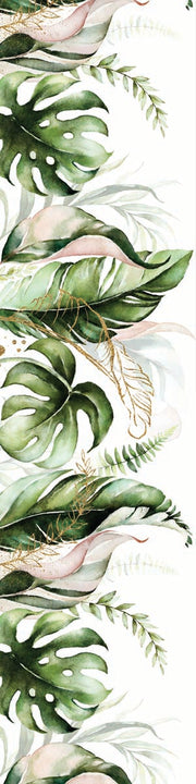 Pink and Green Leaves Runner