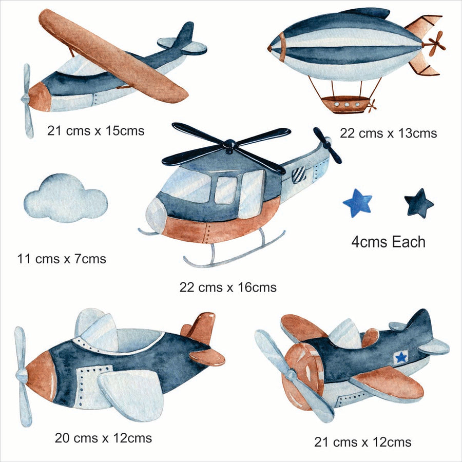 Aeroplanes Wall Stickers