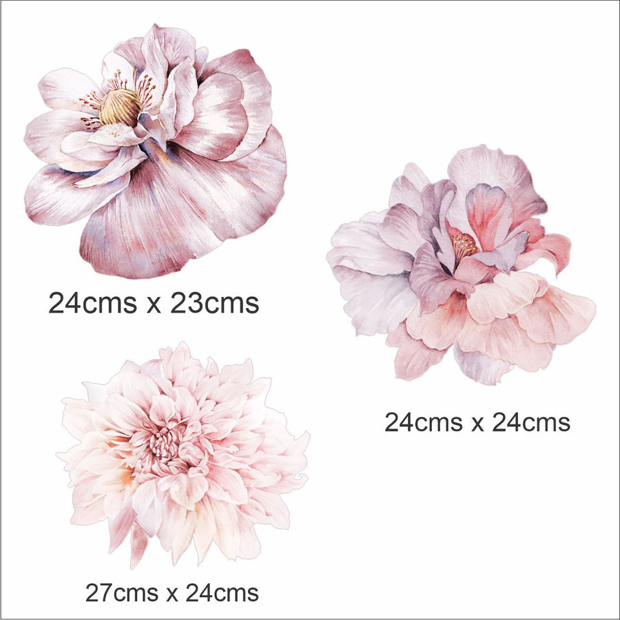 Big Pink Peonies Wall Stickers