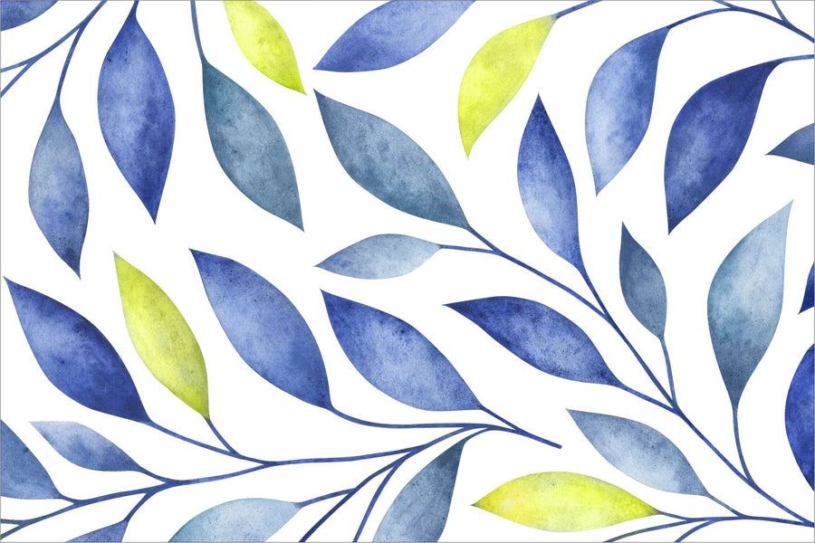 Blue and Yellow Leaves Placemats
