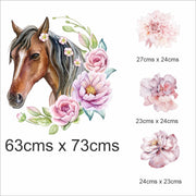 Flower Horse Wall Stickers