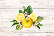 Whitewash Wood Lemon blossoms Placemats