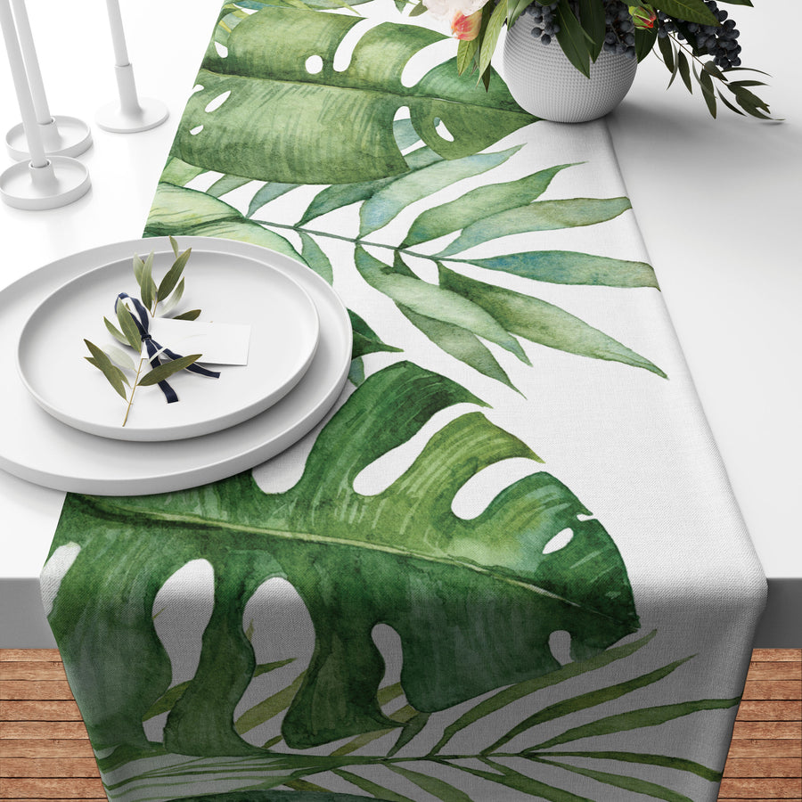 Monstera Leaves Runner