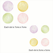 Multi-Coloured Dot Wall Stickers