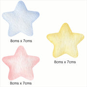 Multi-Coloured Stars Wall Stickers
