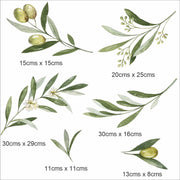 Olive Leaves Wall Stickers