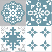 Blue and Grey Wall Stickers