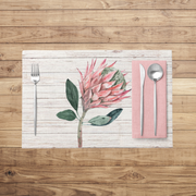 Whitewash Wood Proteas Placemats
