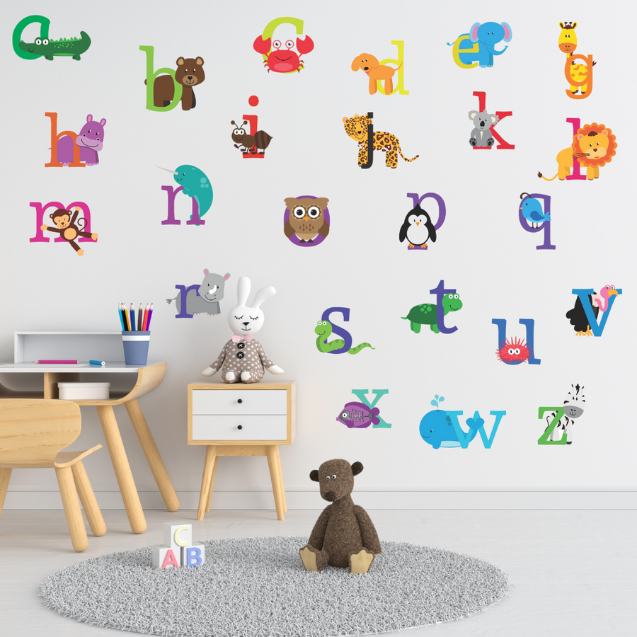 Animal Alphabet Wall Stickers