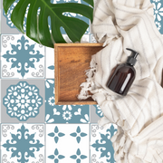 Blue and Grey Wall Stickers