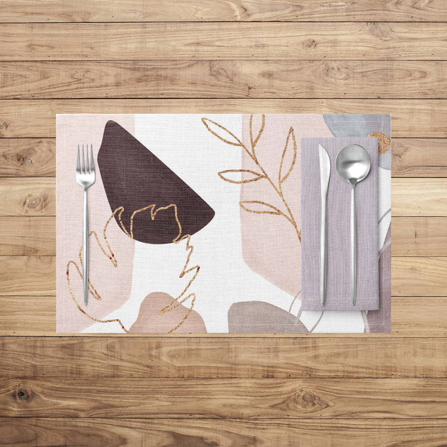 Pink Abstract Placemats