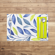 Blue and Yellow Leaves Placemats