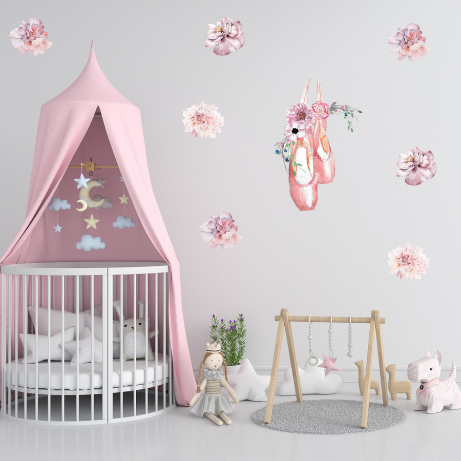 Ballet Shoes Wall Stickers