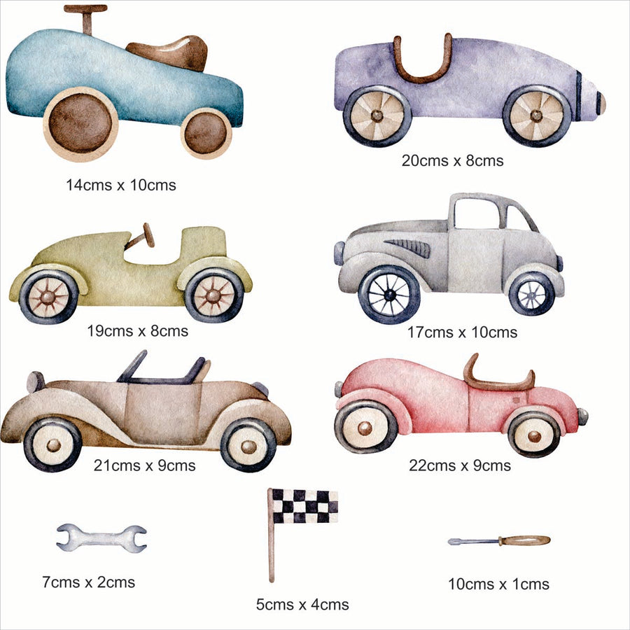 Vintage Car Wall Stickers